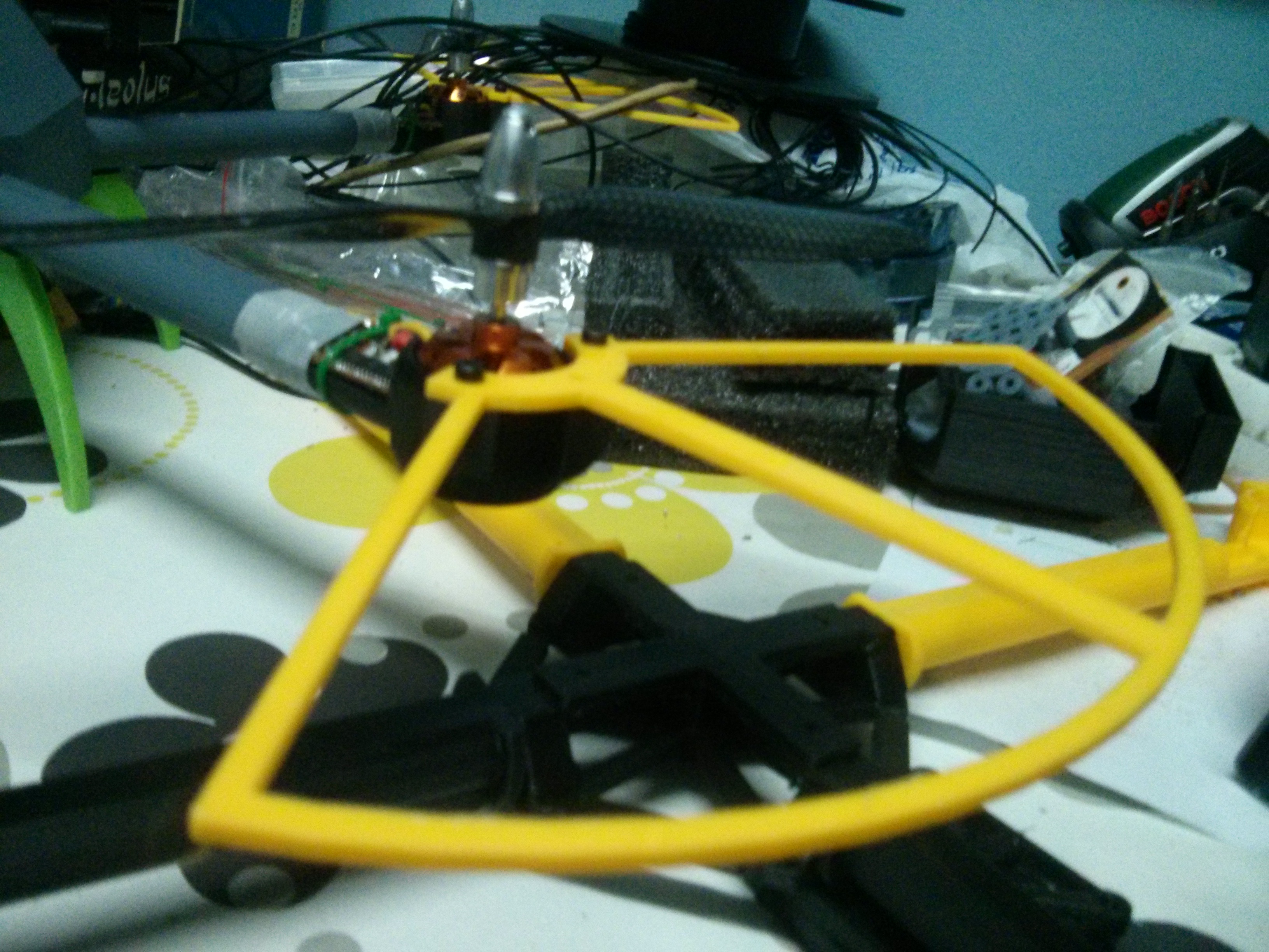 PL2Q Hugin motor mount and prop saver set.