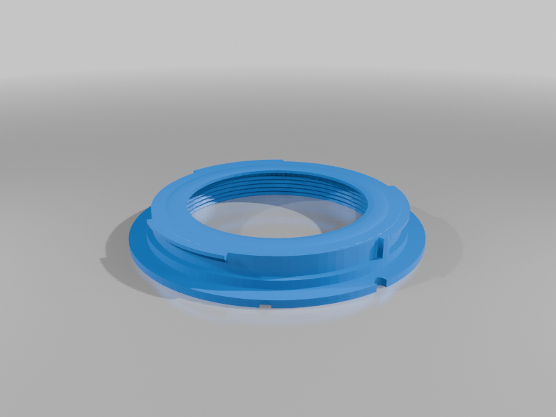M42 to EF adapter with flange to push down the aperture pin.