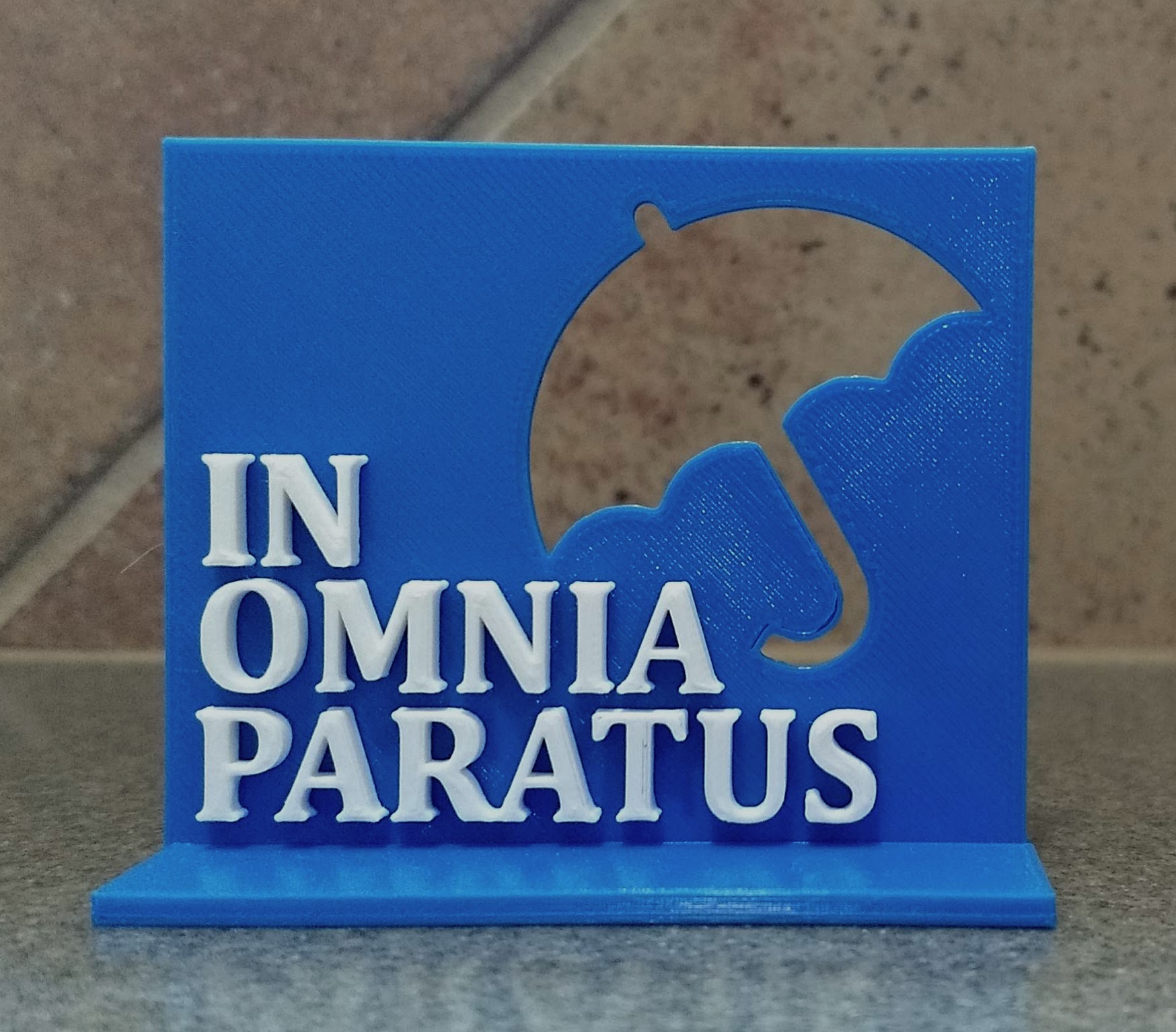 In Omnia Paratus Mini Plaque