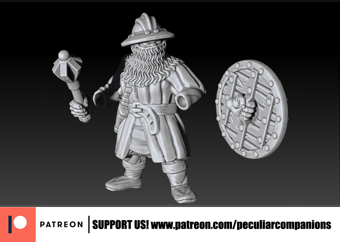 Dwarf Militia 02 - 28mm