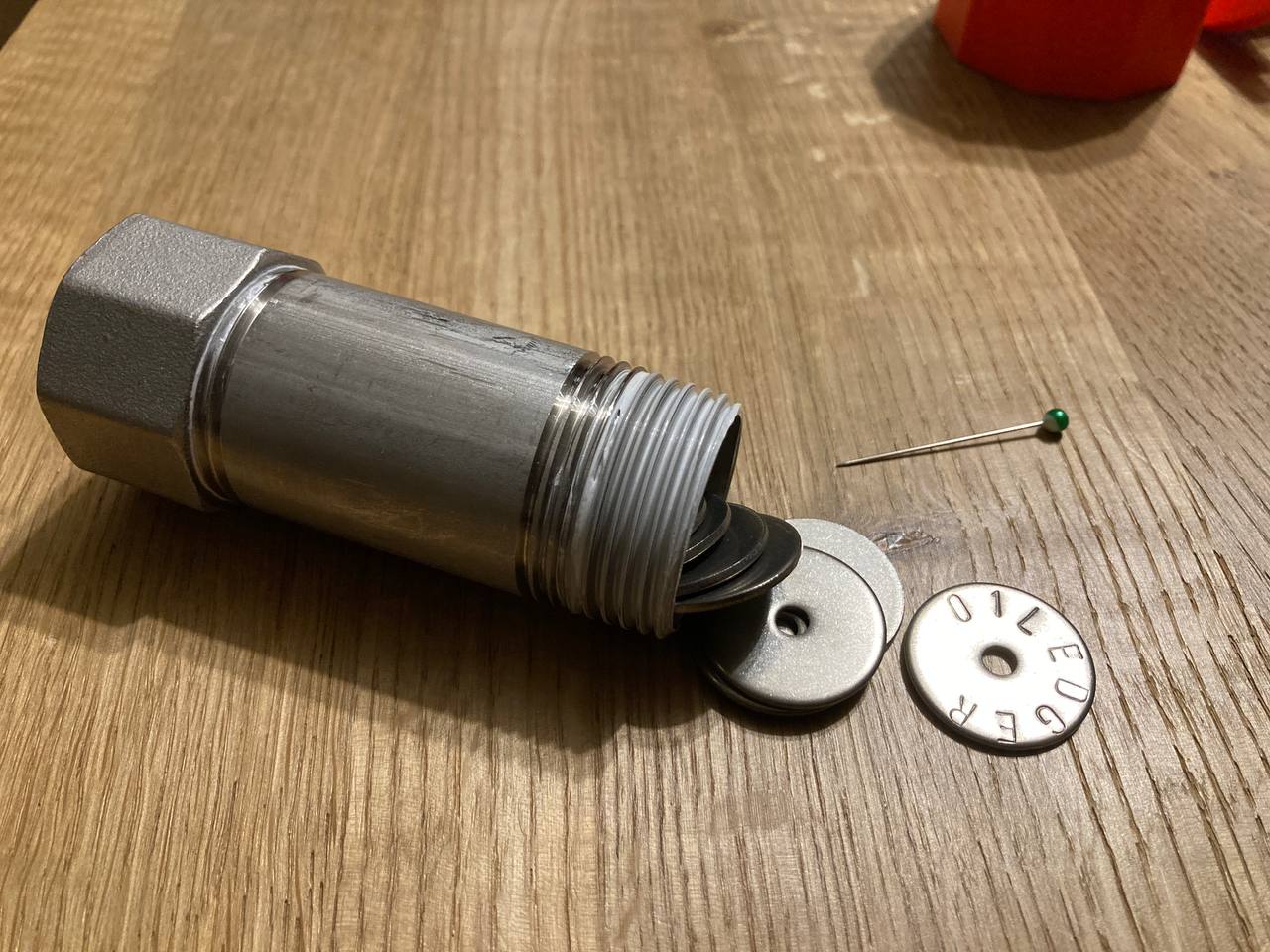 Seed Stamp stencil Schablone Crypto Krypto Washer Unterlegscheibe wallet