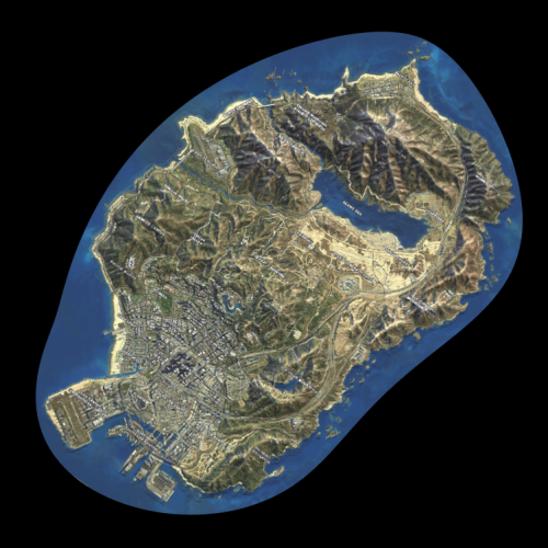 gta 5 map on a base