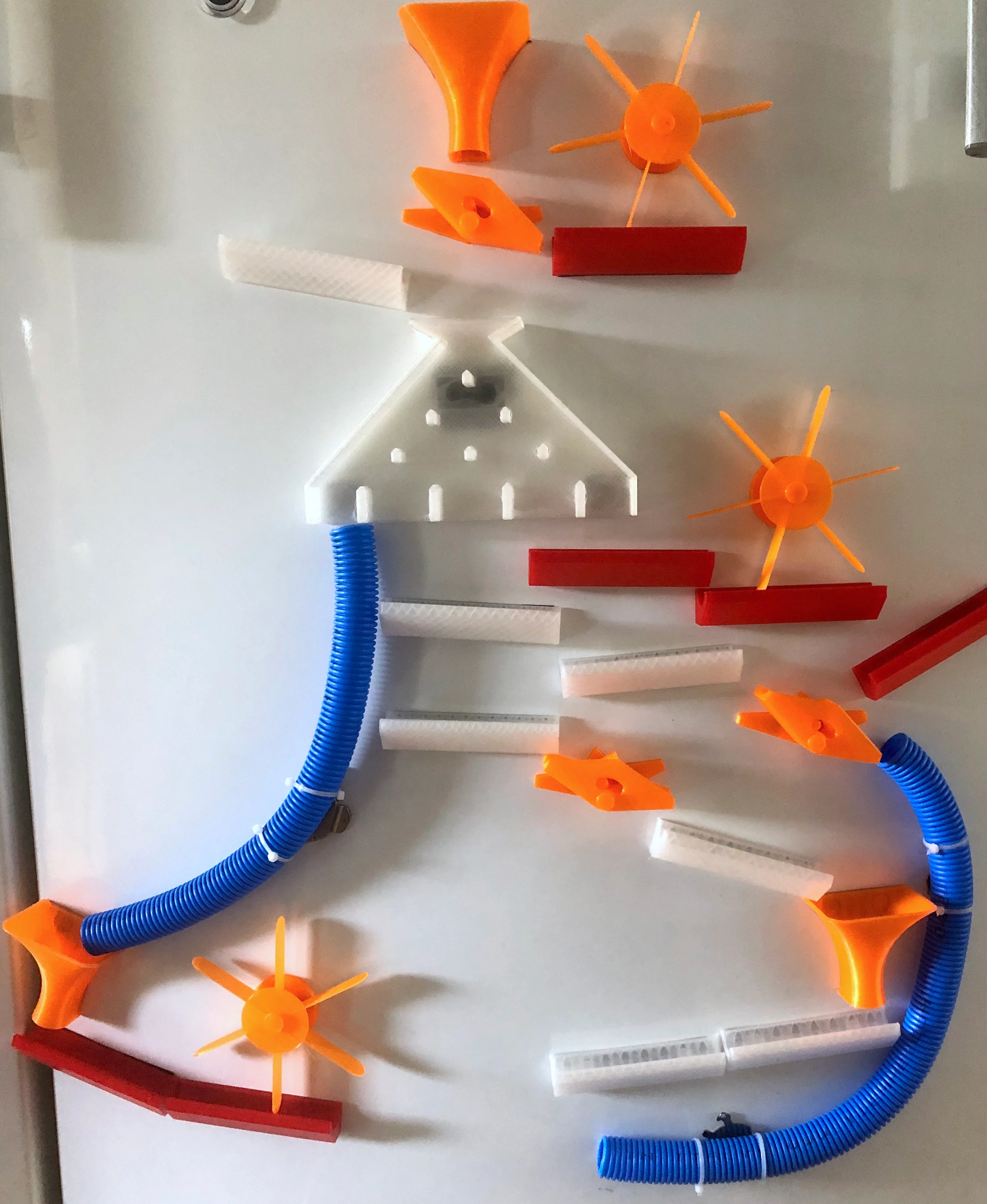 Magnetic (fridge) Marble Run