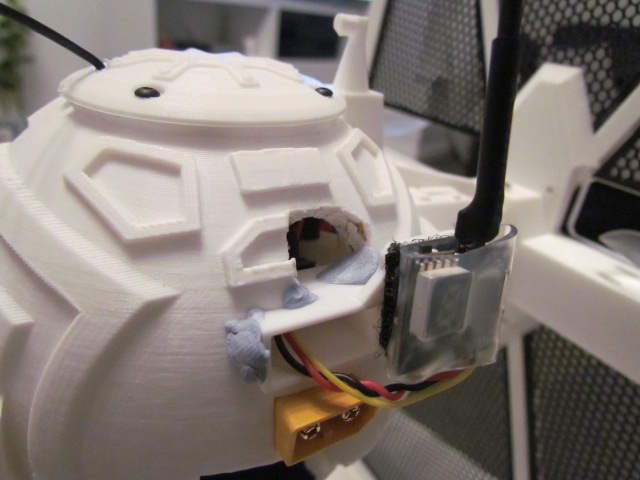 VTX mount for RC tie fighter by Deimos TV