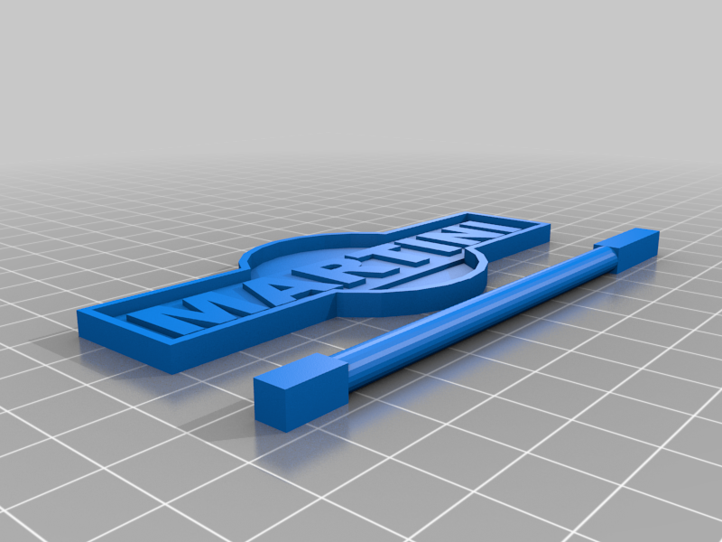 3D Logo as decoration for Slotcar tracks