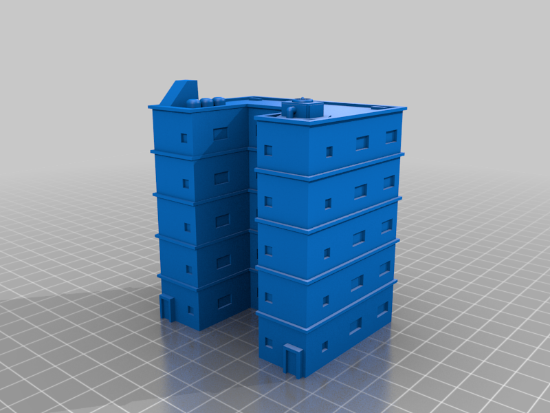 Modern Residential Apartment Building - 6mm
