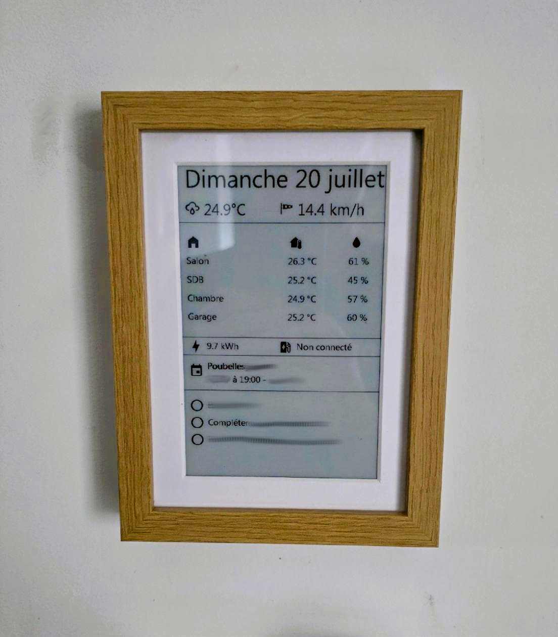 EPaper Dashboard with Ikea Frame