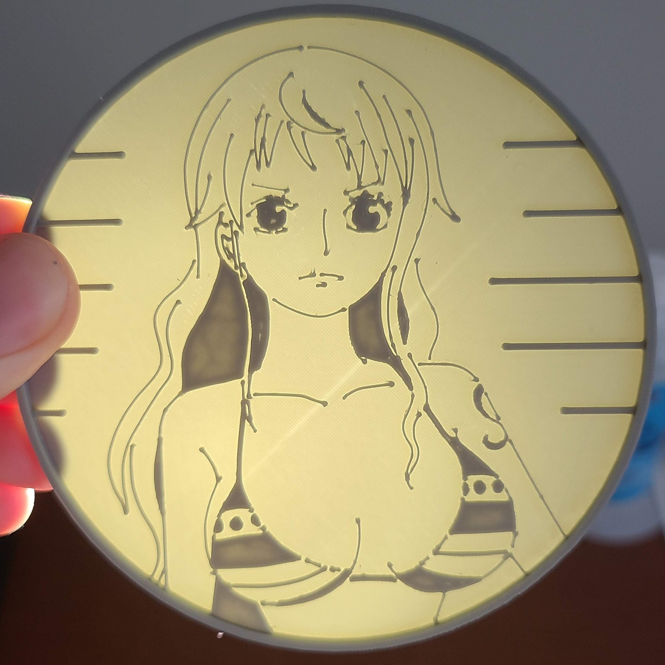Translucent One Piece Nami Coaster