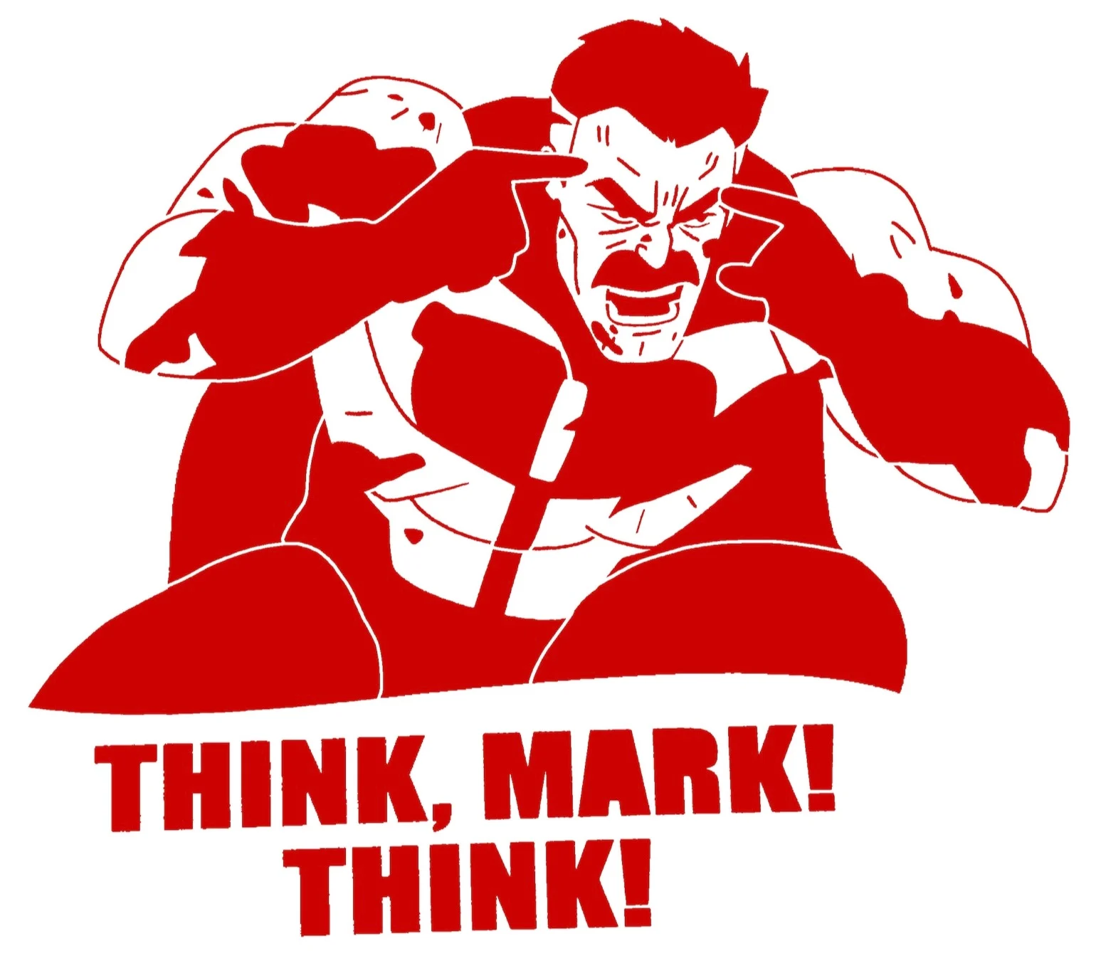 Omni man stencil 4