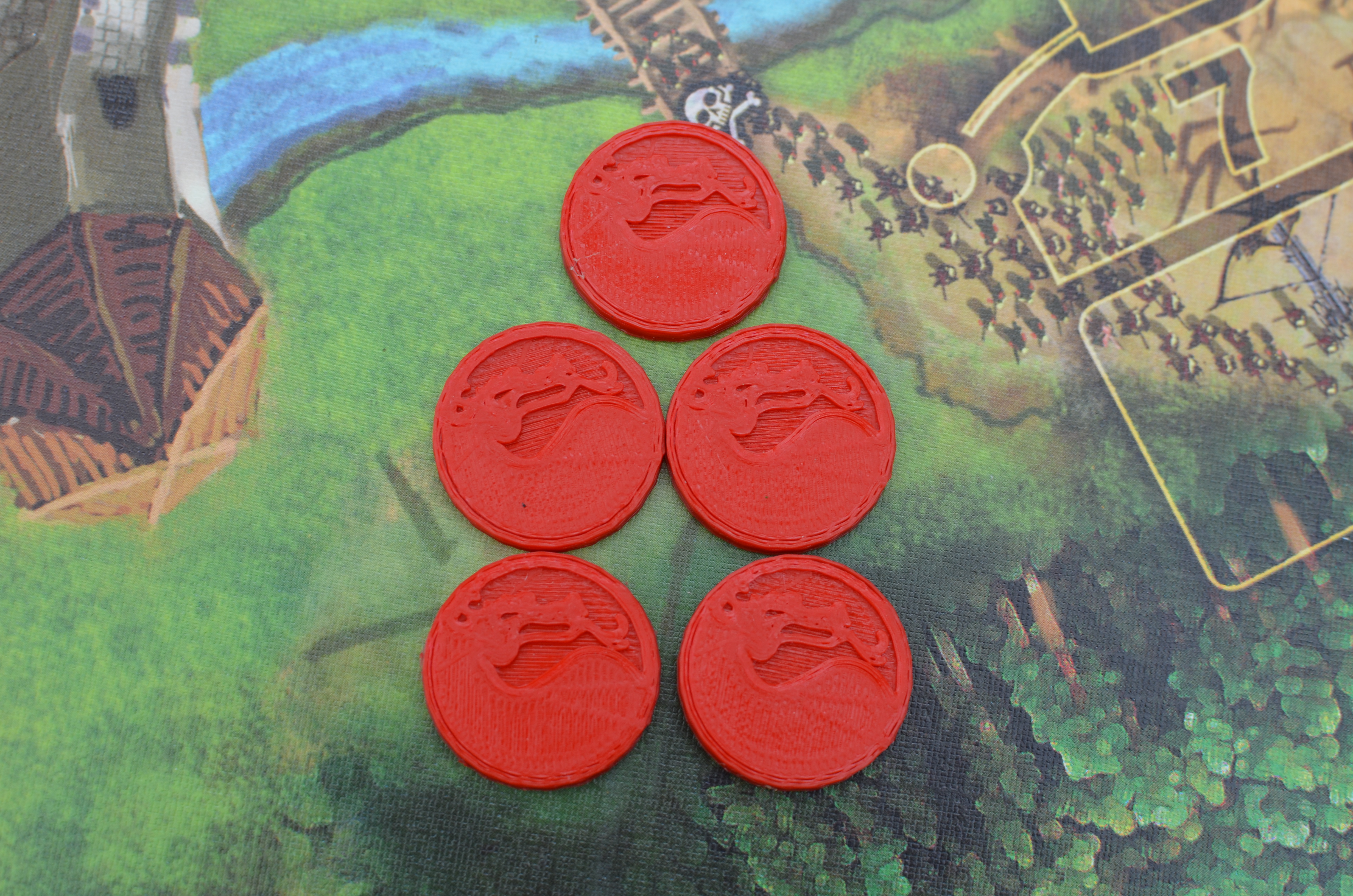 Stronghold - Orders - Boardgame components