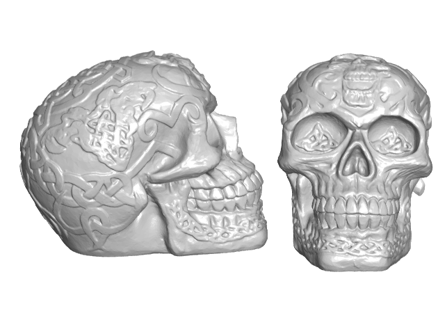 Celtic Skull Refrigerator / Whiteboard Magnets