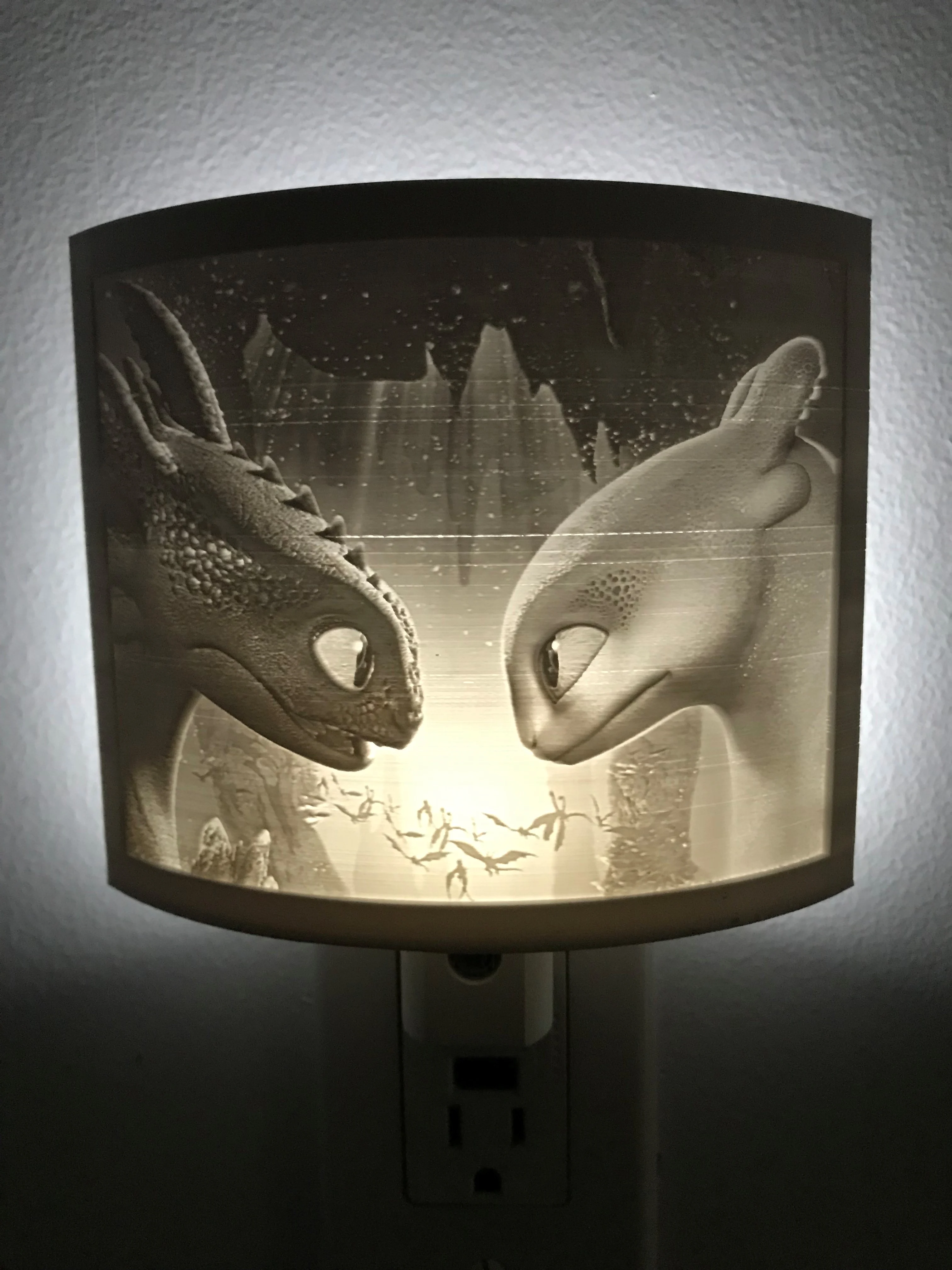 How to Train Your Dragon Lithophane Night Light