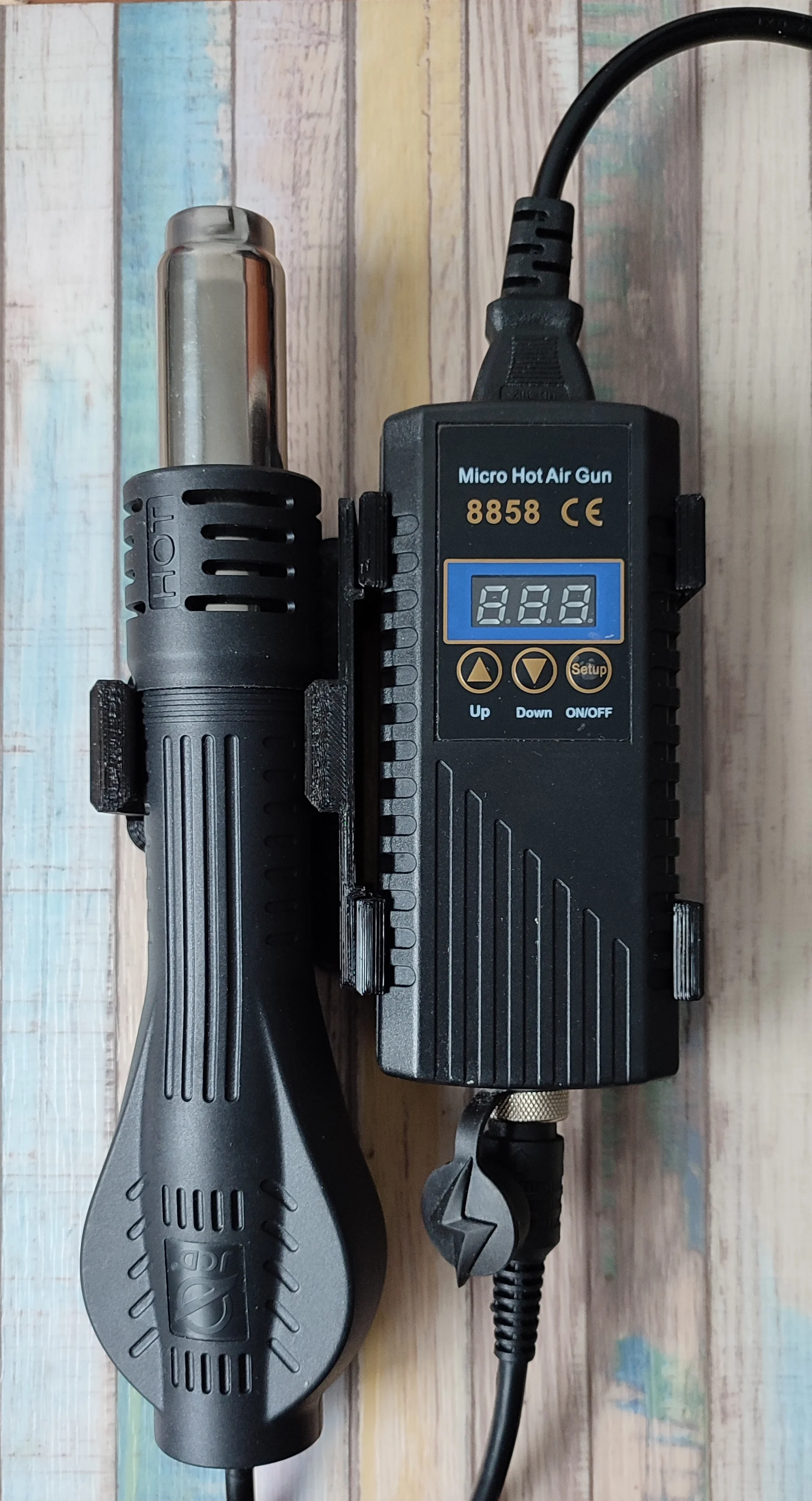 JCD hot air gun 8858 mount