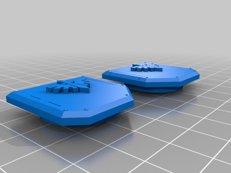 Sicaran Tank Sponson Inserts, Dark Angels