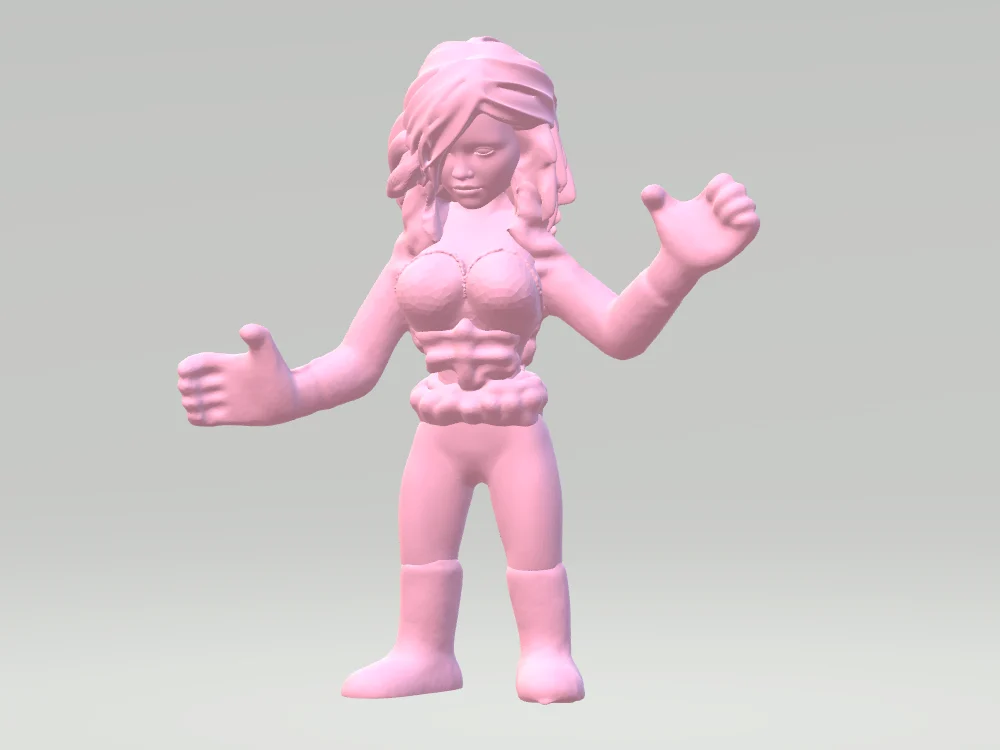 Grim Reba M.U.S.C.L.E. girl