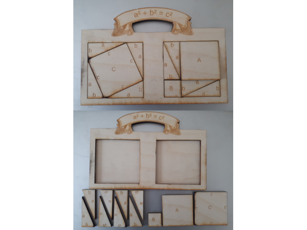 Pythagoras puzzle (Pythagorean Theorem proof)