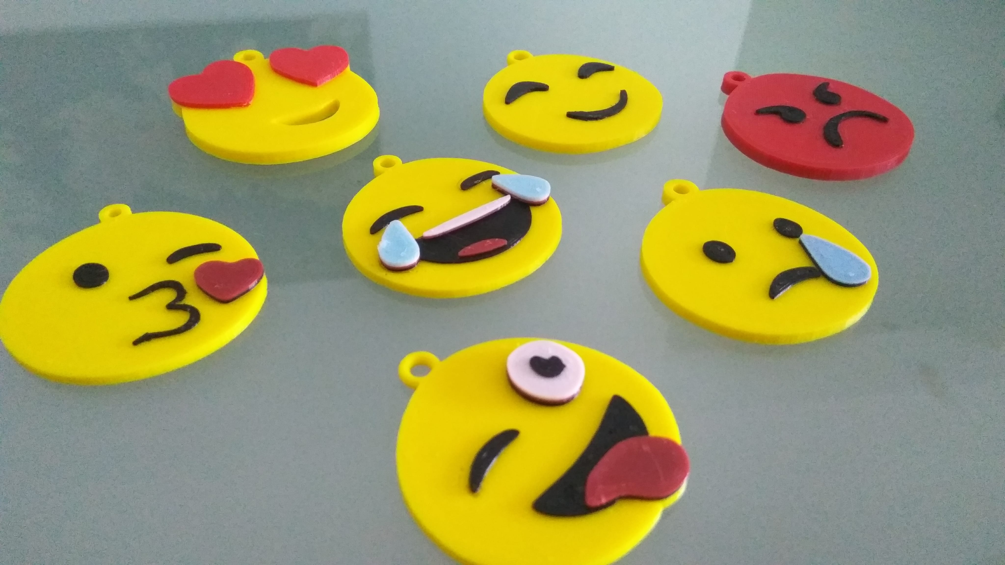 FB Messenger Emoji Keychains