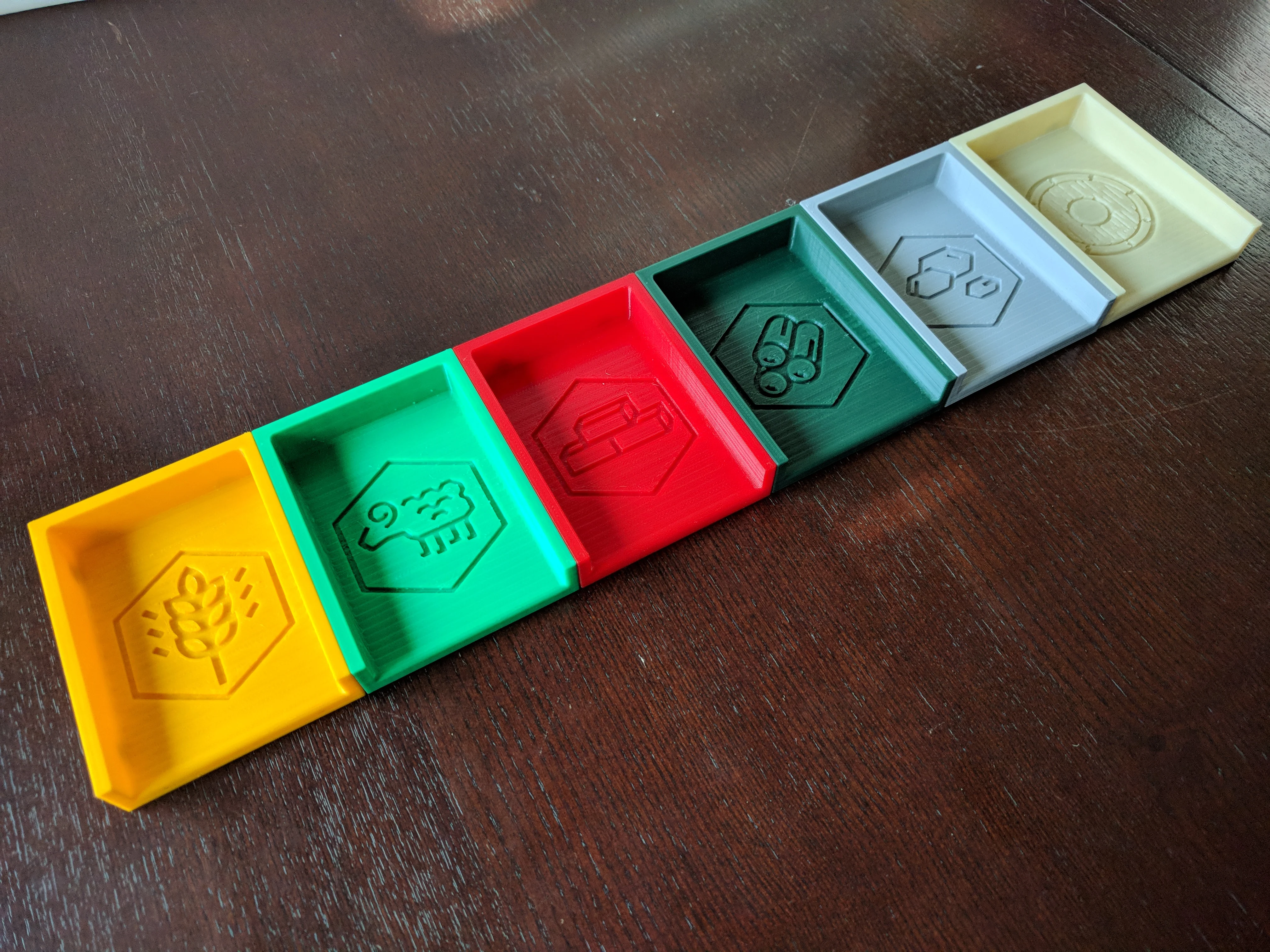 Catan Magnetic Resource Trays