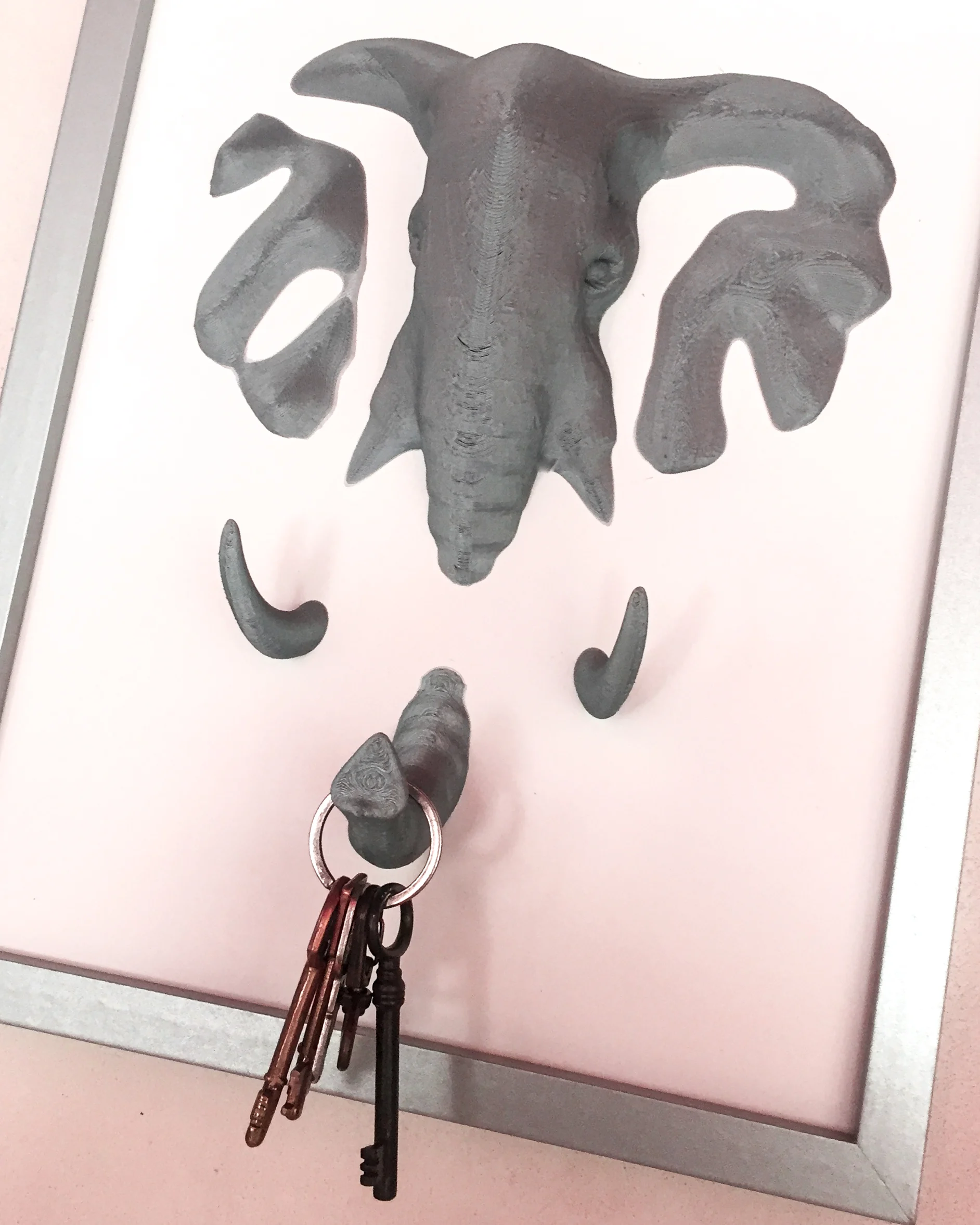 Elephant Wall Deco key holder coat hanger