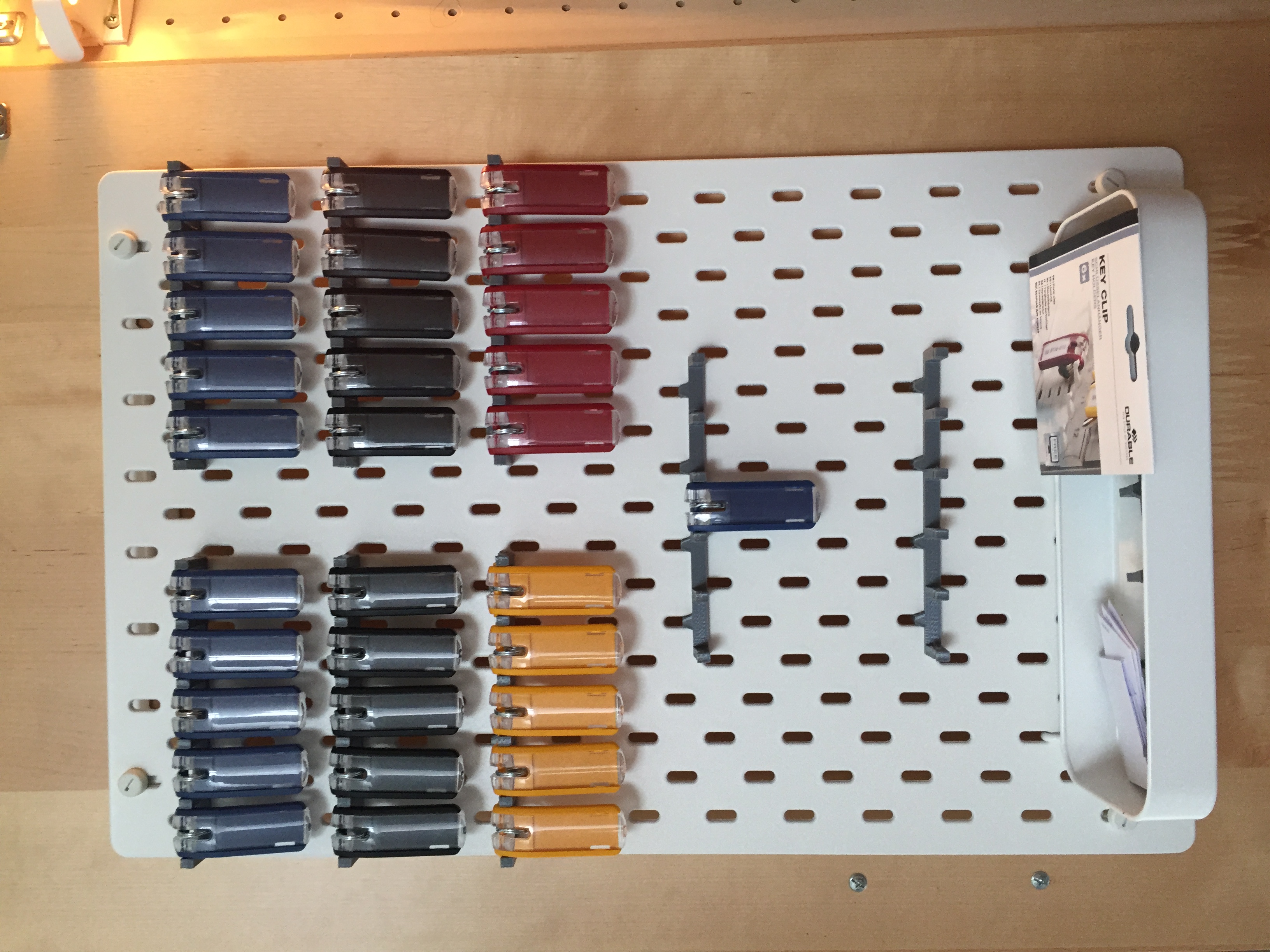Durable "Key-Clip"-Halter für Ikea Skadis