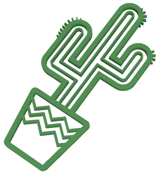 Cactus with pot