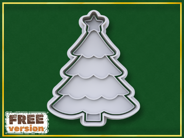 Winter Festive Christmas Tree Cookie Cutter