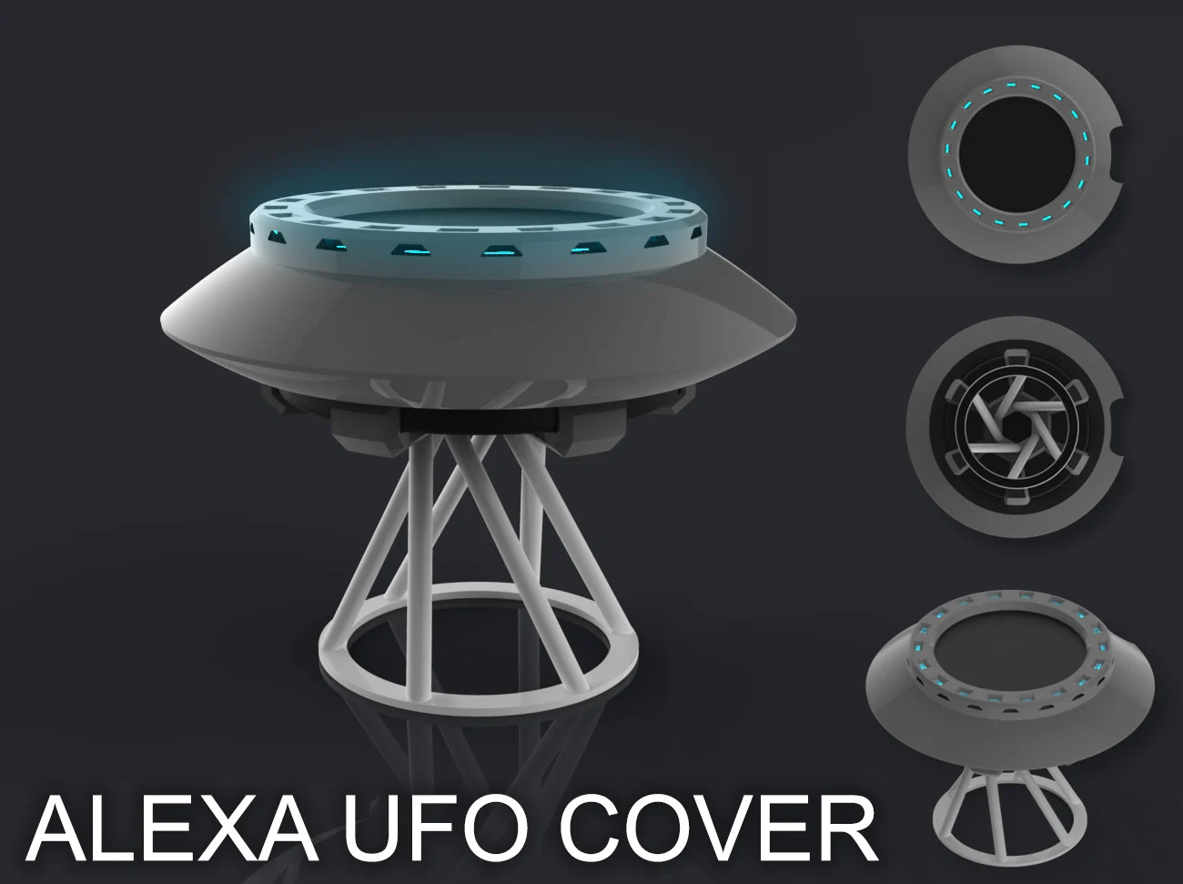 UFO mount for Alexa / Design d'OVNI pour Alexa