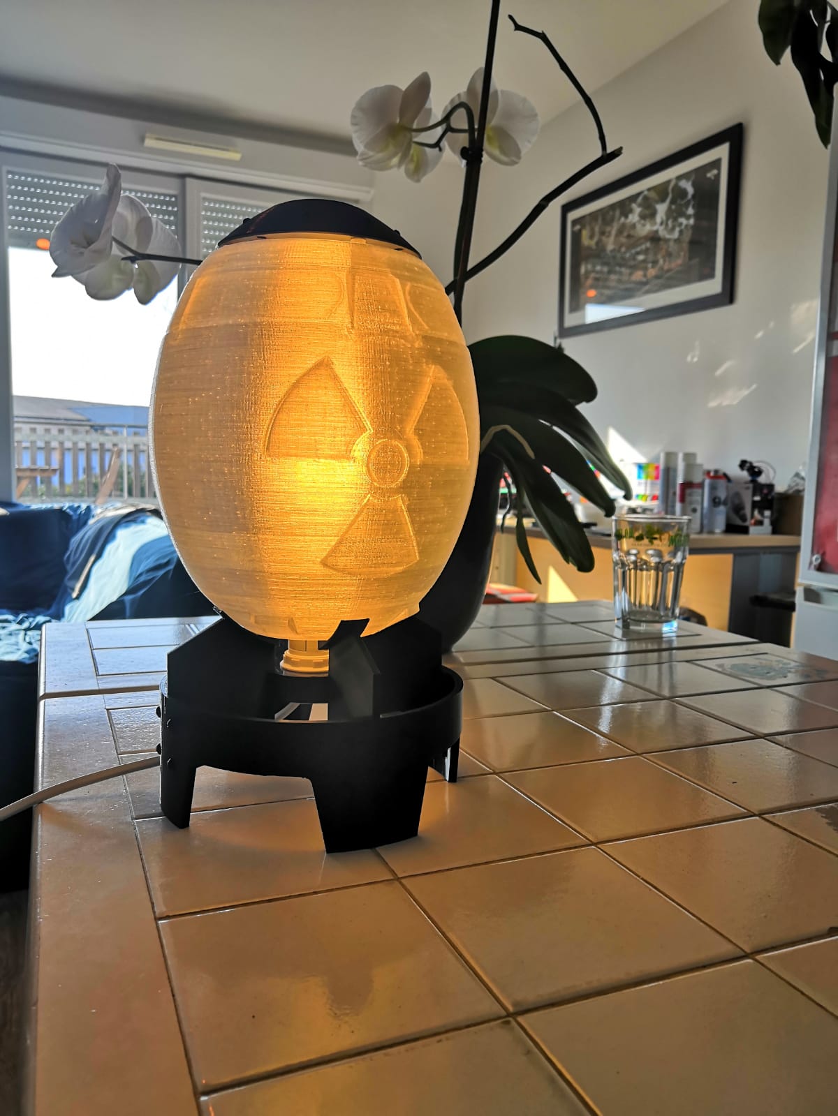 Mini nuke lamp from Fallout (for E14 bulb)