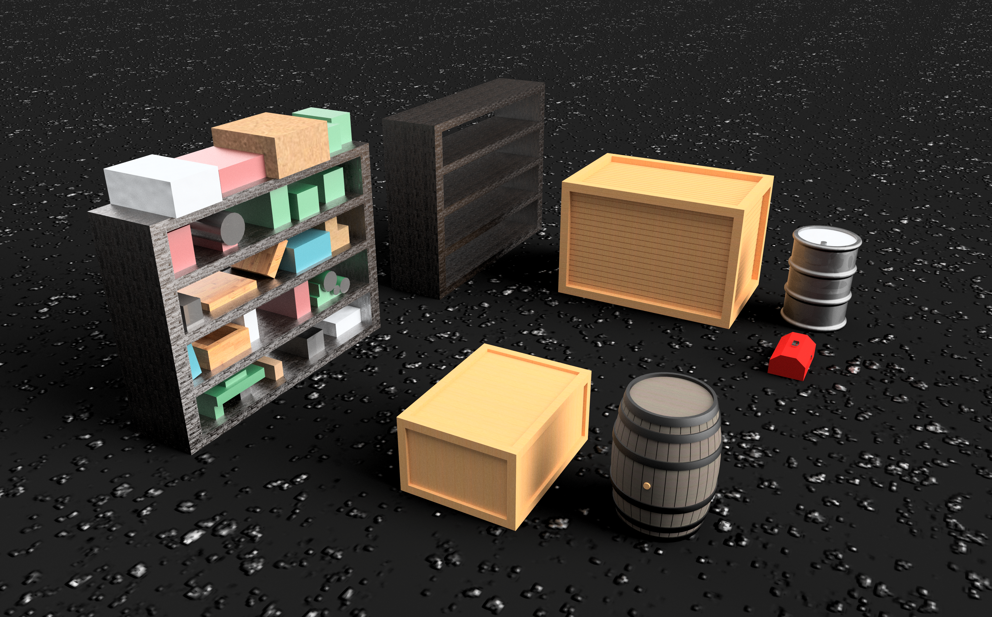 HO Scale Interior Furniture - Miscellaneous Clutter