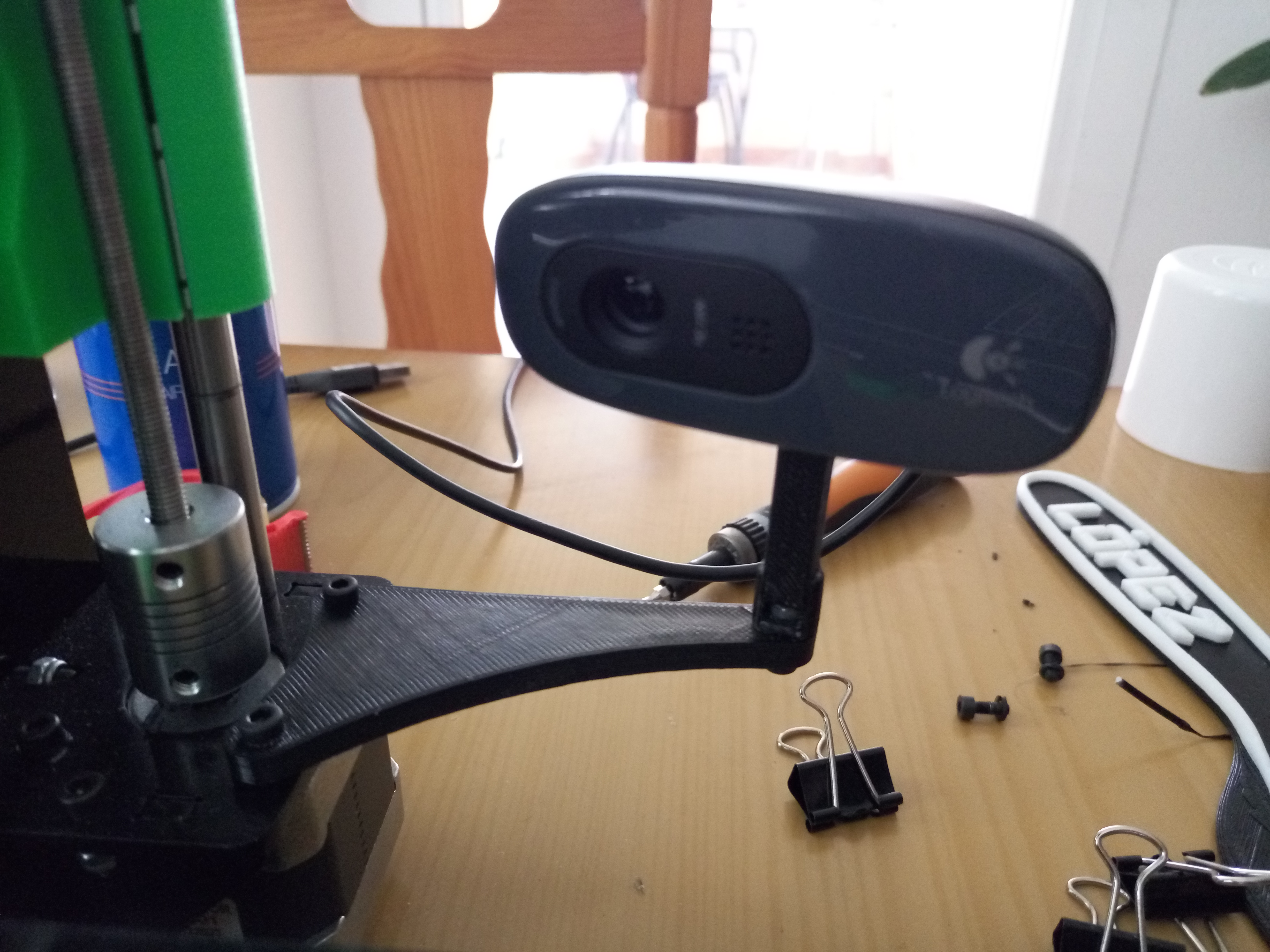Mount Logitech C270 for Prusa i3 Steel