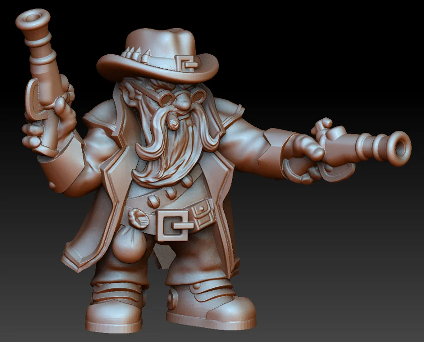 Dual wield pistol dwarf gunslinger