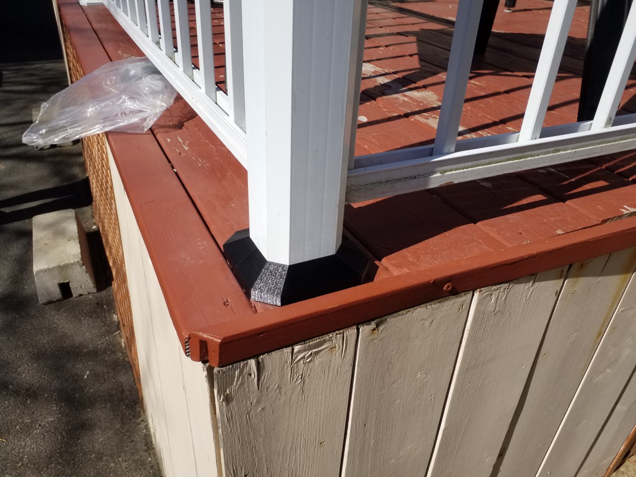 Base cover for ramp post 3" - cache-base pour poteau 3" de rampe