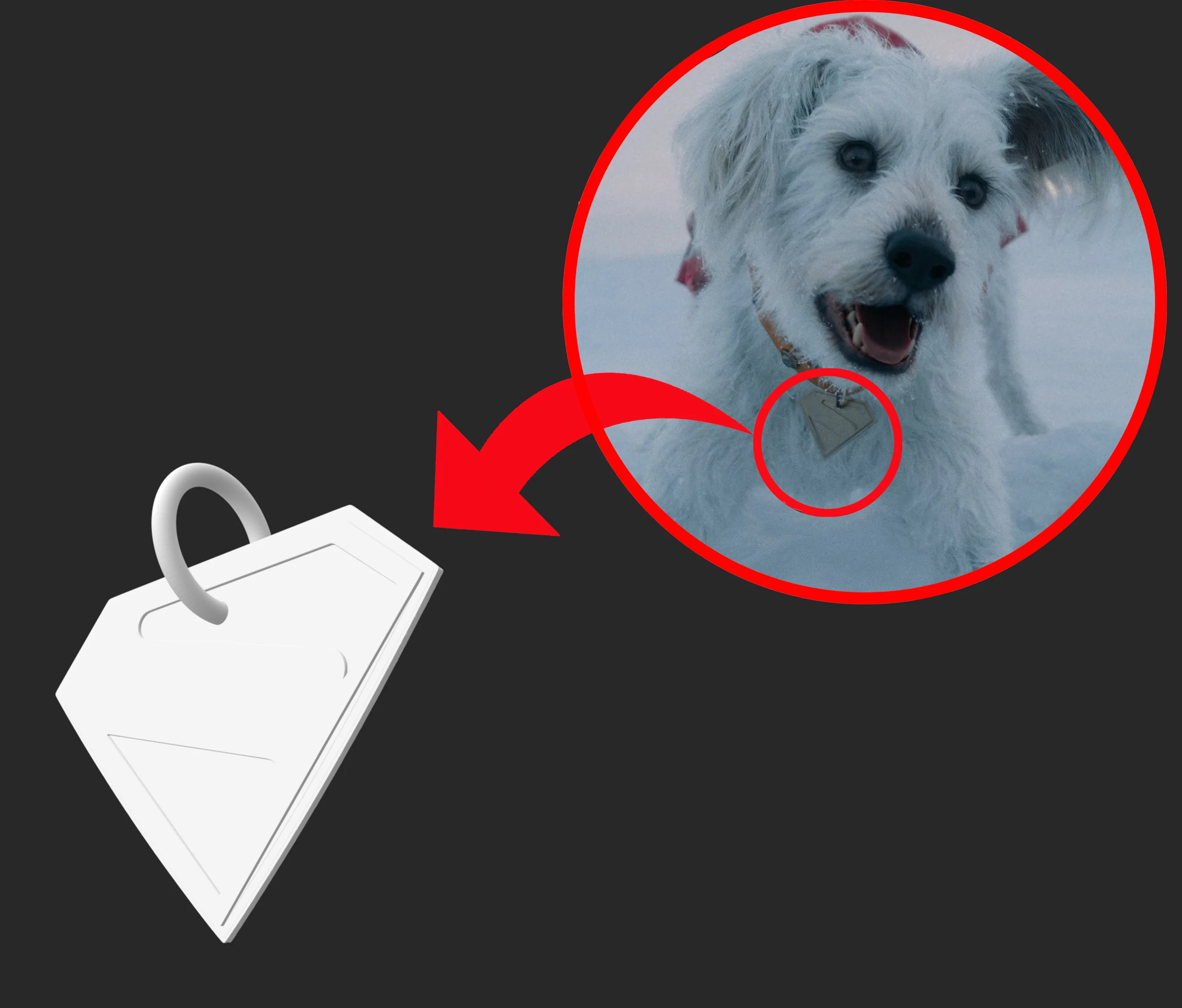 Krypto dog tag  (Superman 2025)