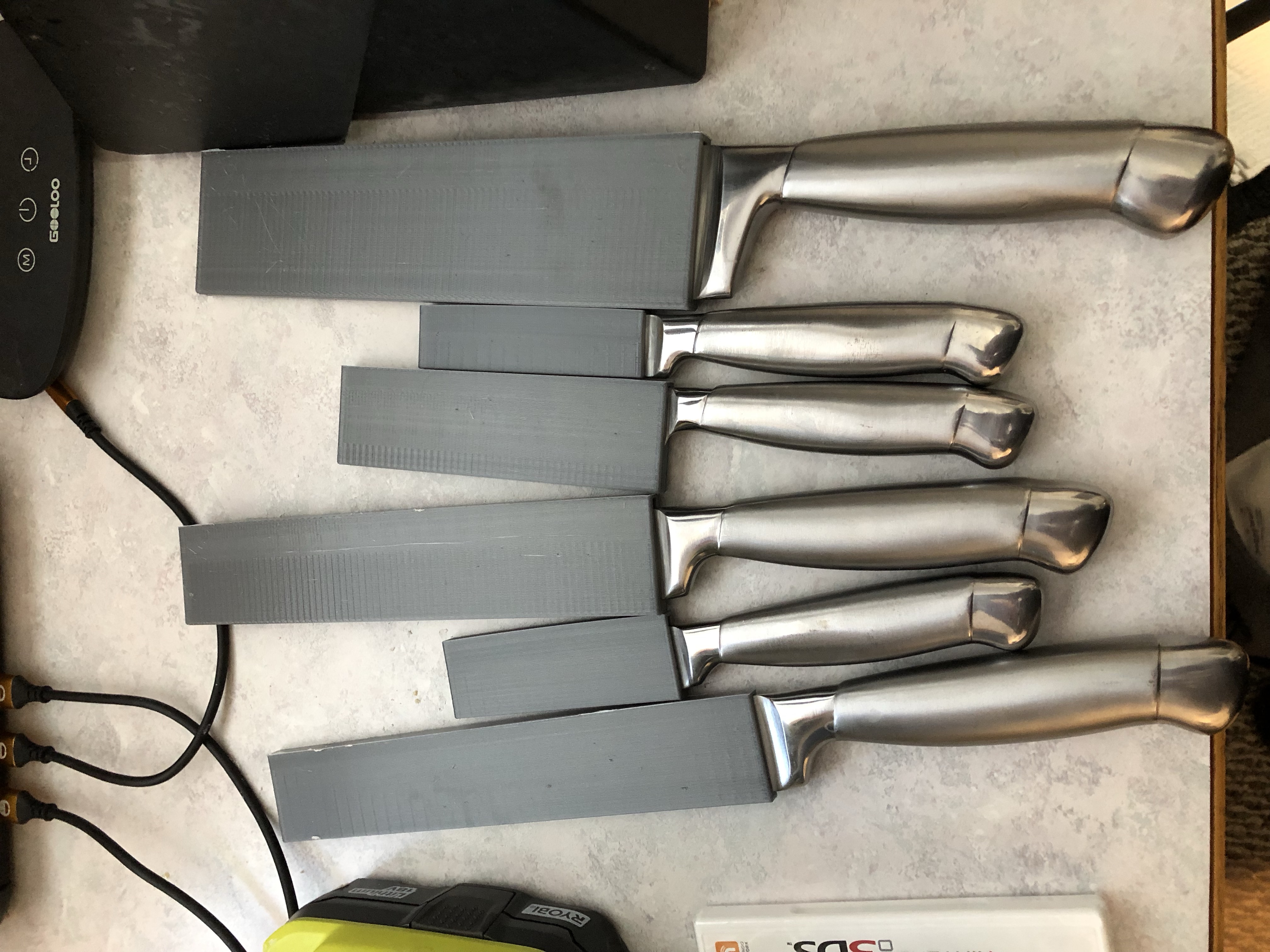 Knife Cover / Sleeve / Case Assortment (For Cuisinart Serrated, Hook, Chopping, Etc - But Scalable in Size)