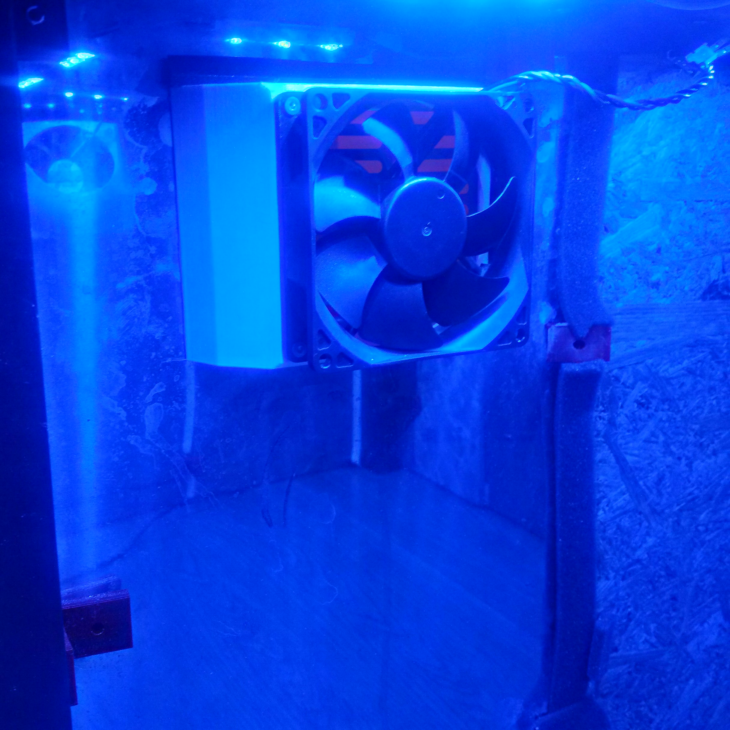 92mm fan duct to mount inward & outward