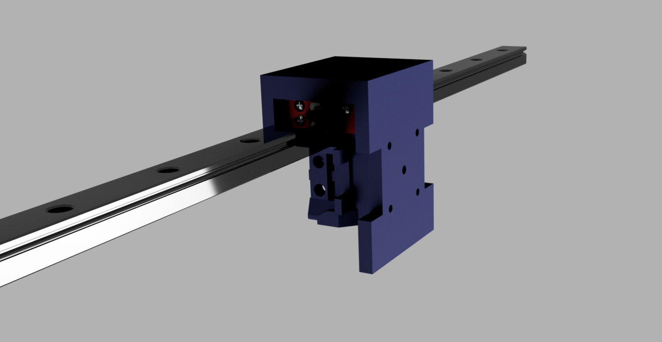 Linear Rail mount for standard HEVO Hotend mounts