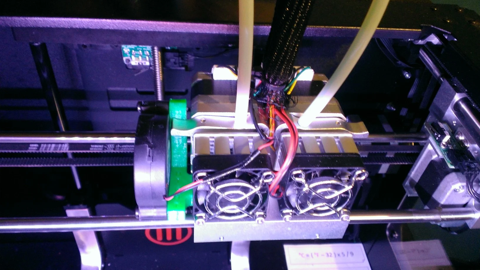 Makerbot Replicator 2X PLA Fan Mount
