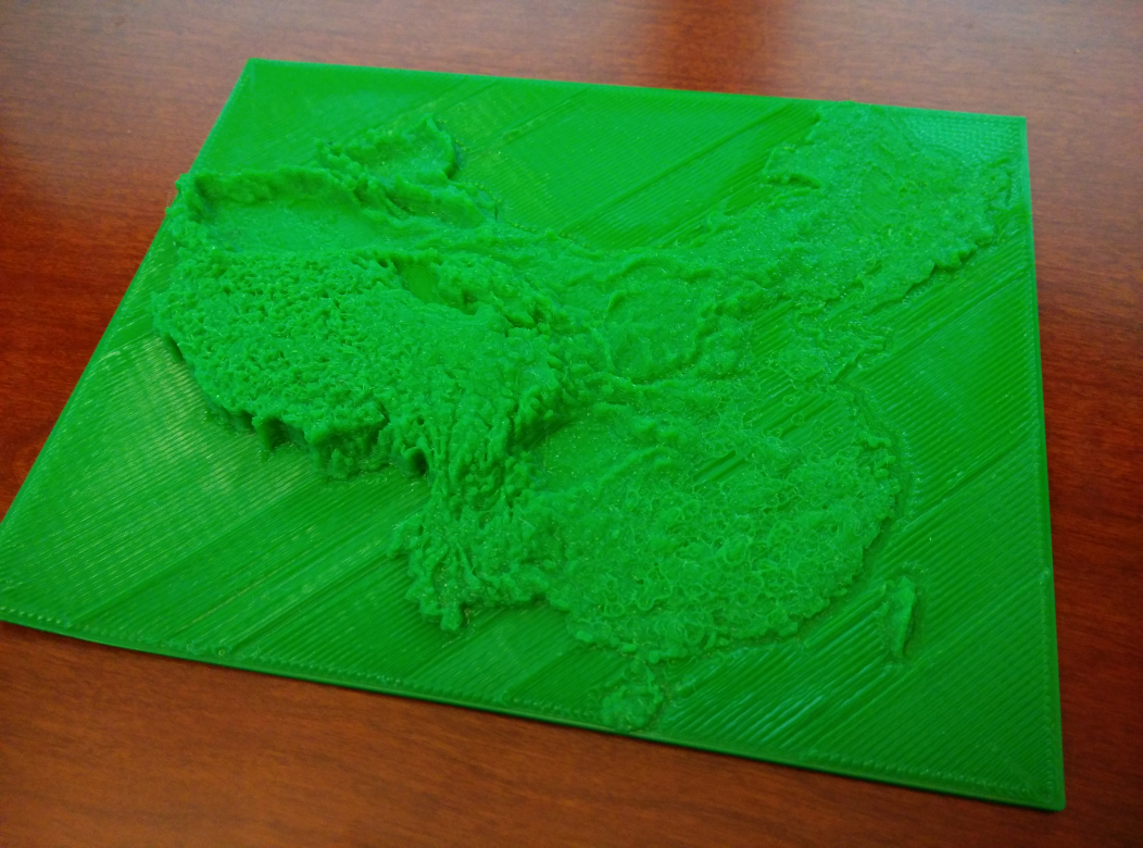 China topographic map