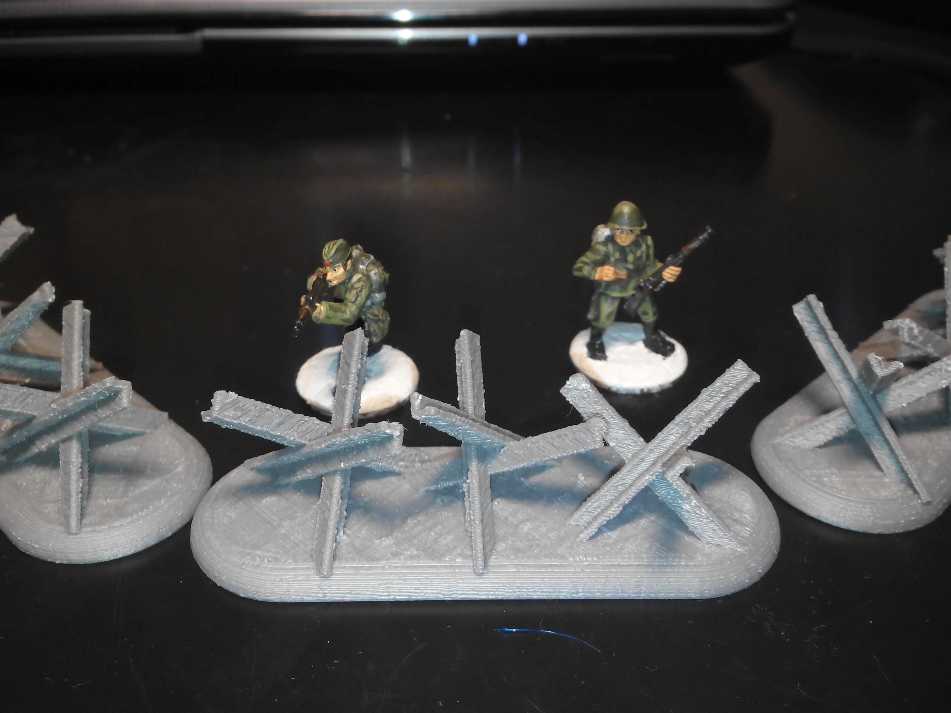 Tank trap. Czech hedgehog. 28mm Wargame