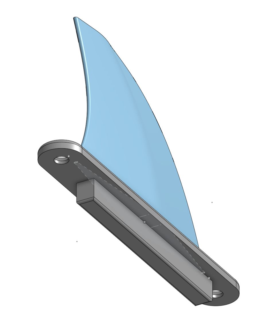 Fin for wingfoil board