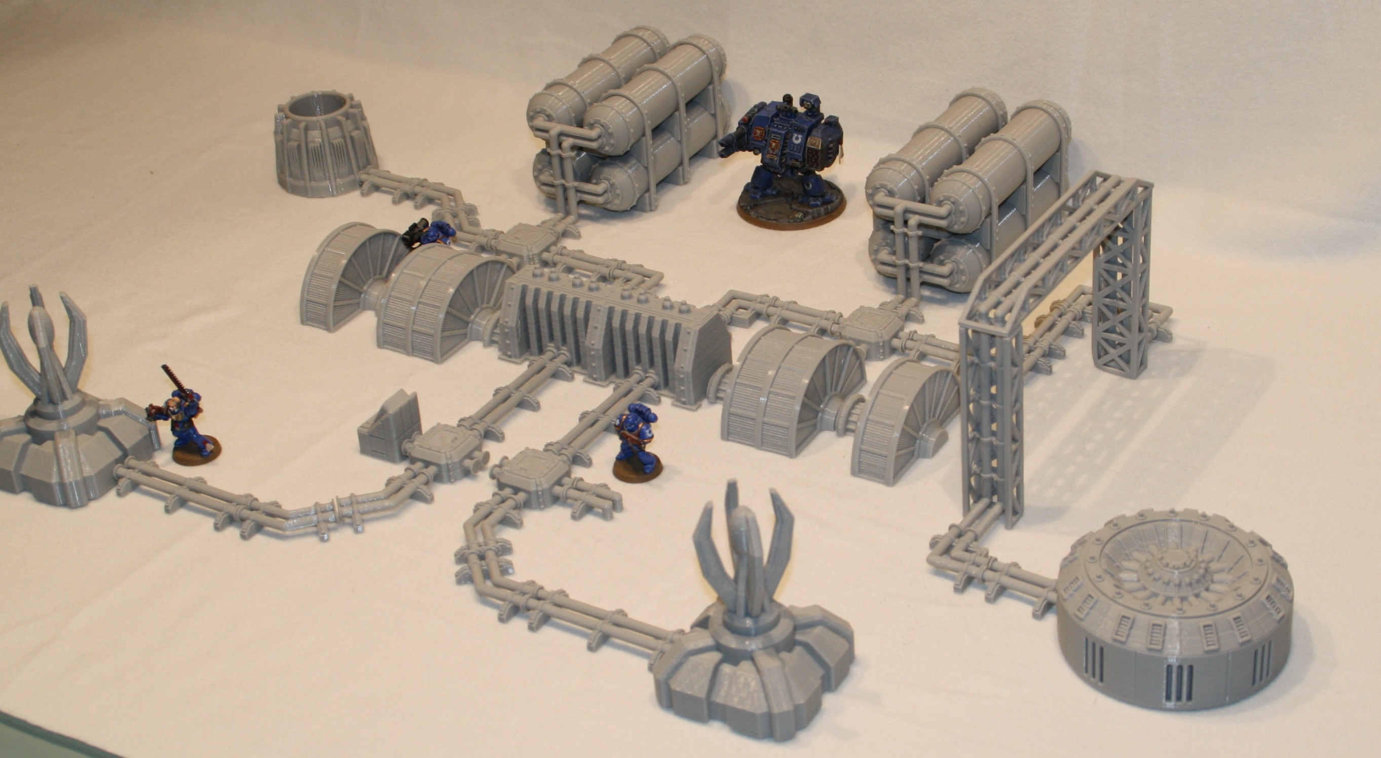 Wargaming compatible Terrain: Pipelines (28mm)