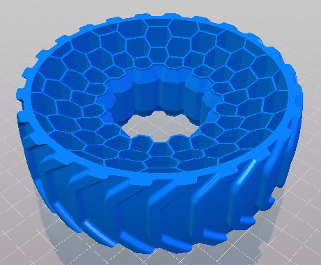 OpenRC 1:10 RC Truggy Rims AirLess - Tire 03 Reversed Tread