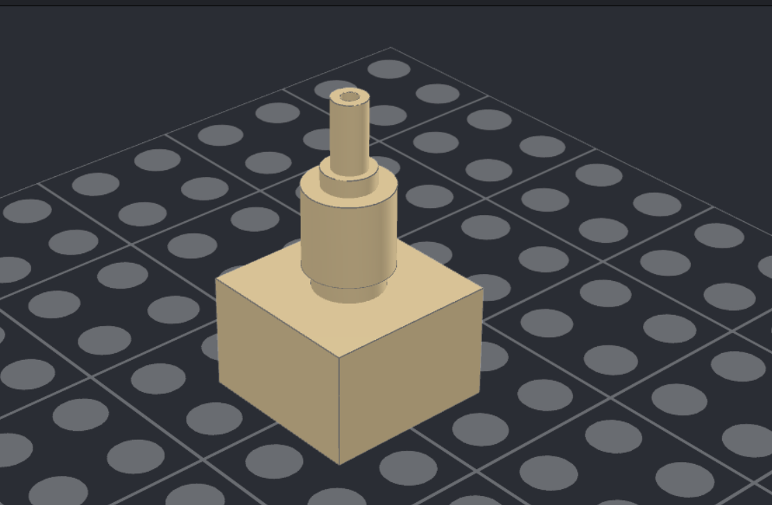 lego LPE (valve core type) one-piece part for the top (NEEDS TO BE DRILLED FOR INLET AIR HOLES)