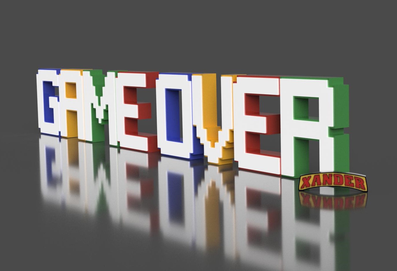 Game Over Illuminated letters