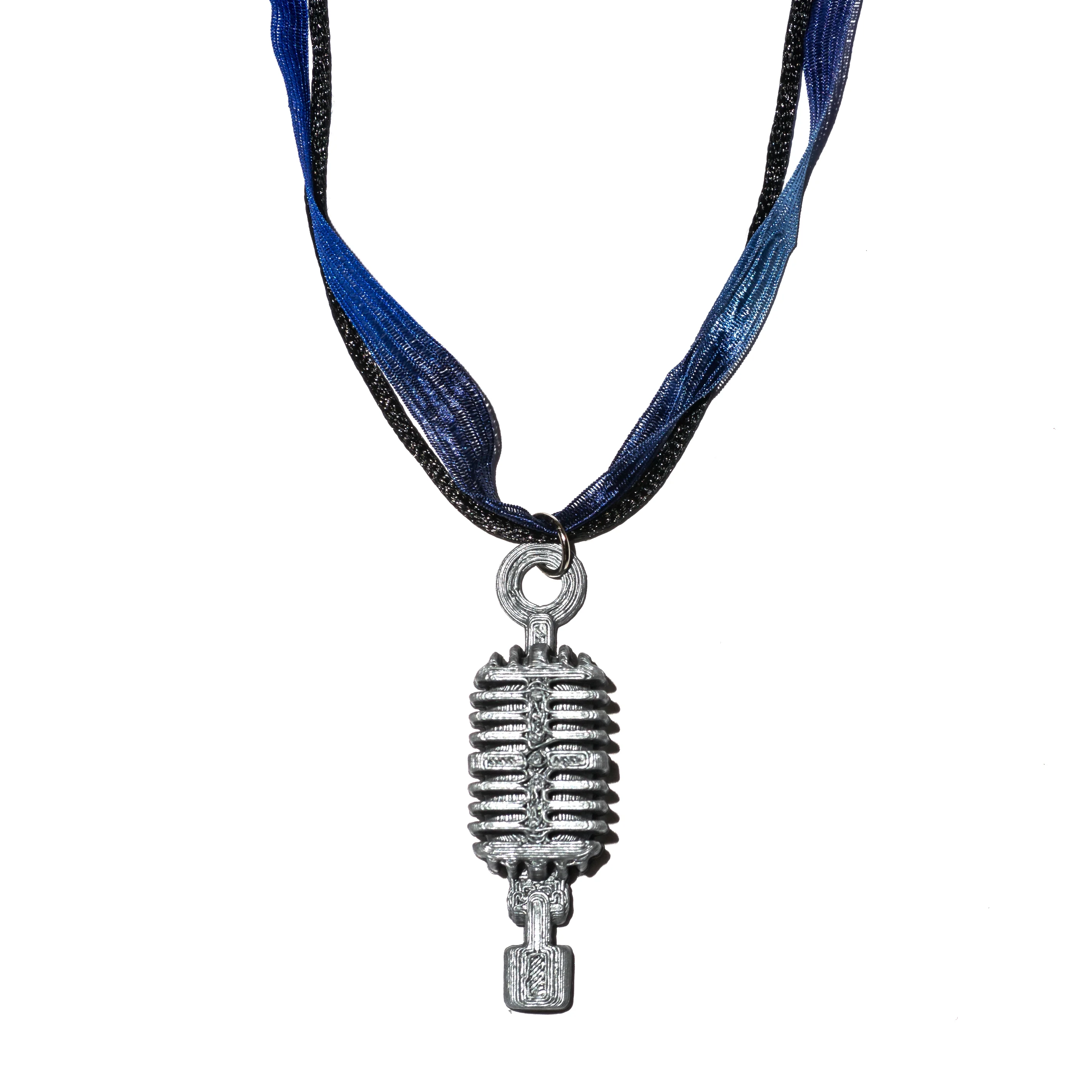 Classic Microphone Charm For 4g Single Flare Metal Plugs