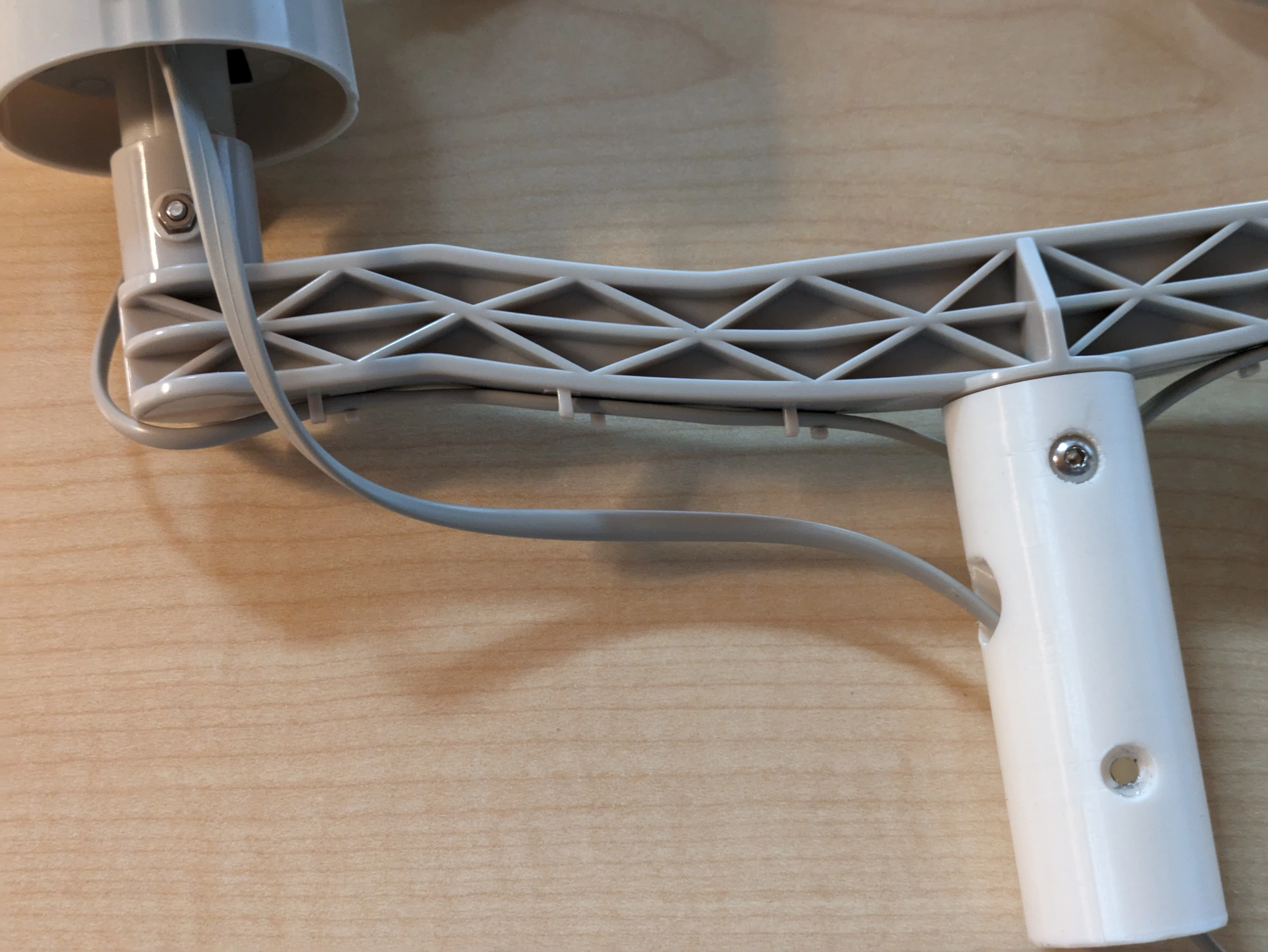 Adapter post connector Misol weather station with cable entry