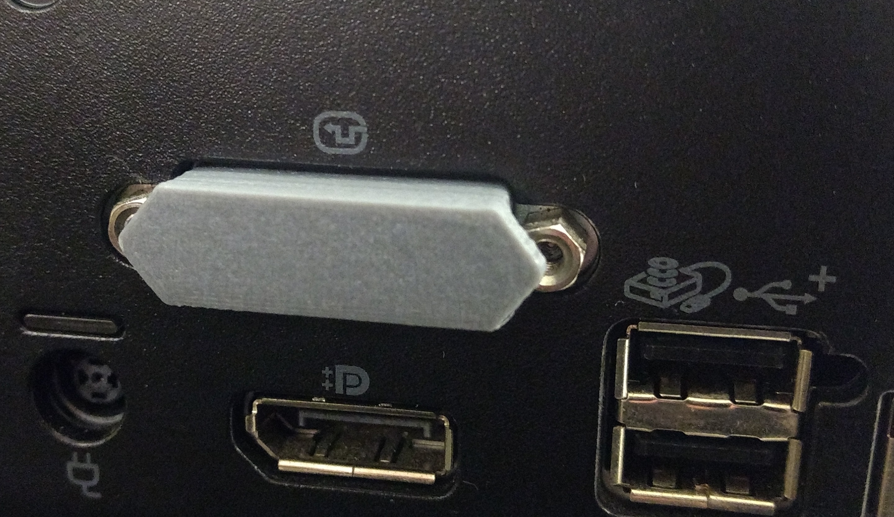 DVI port cover