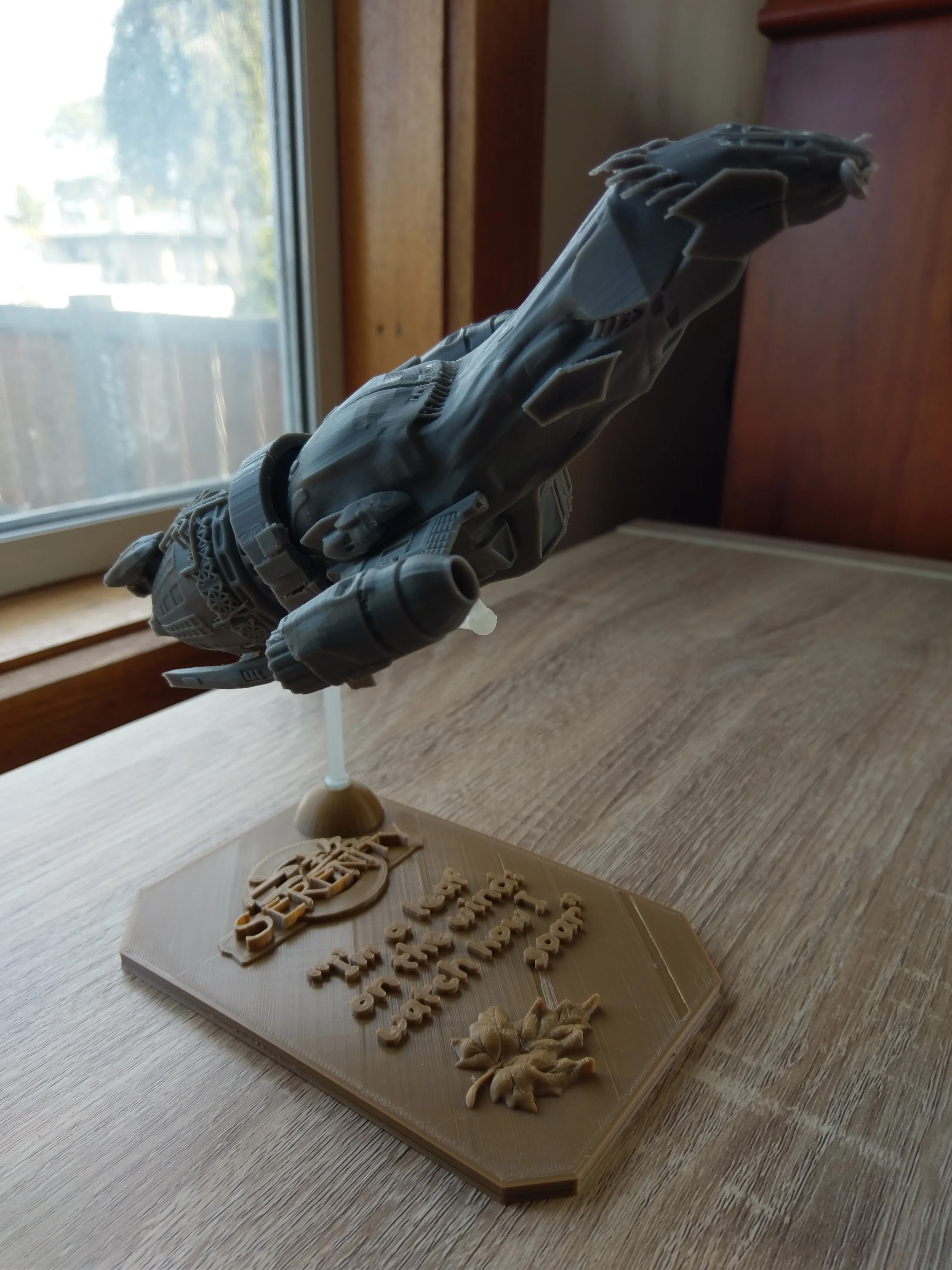 Serenity from Firefly with custom stand