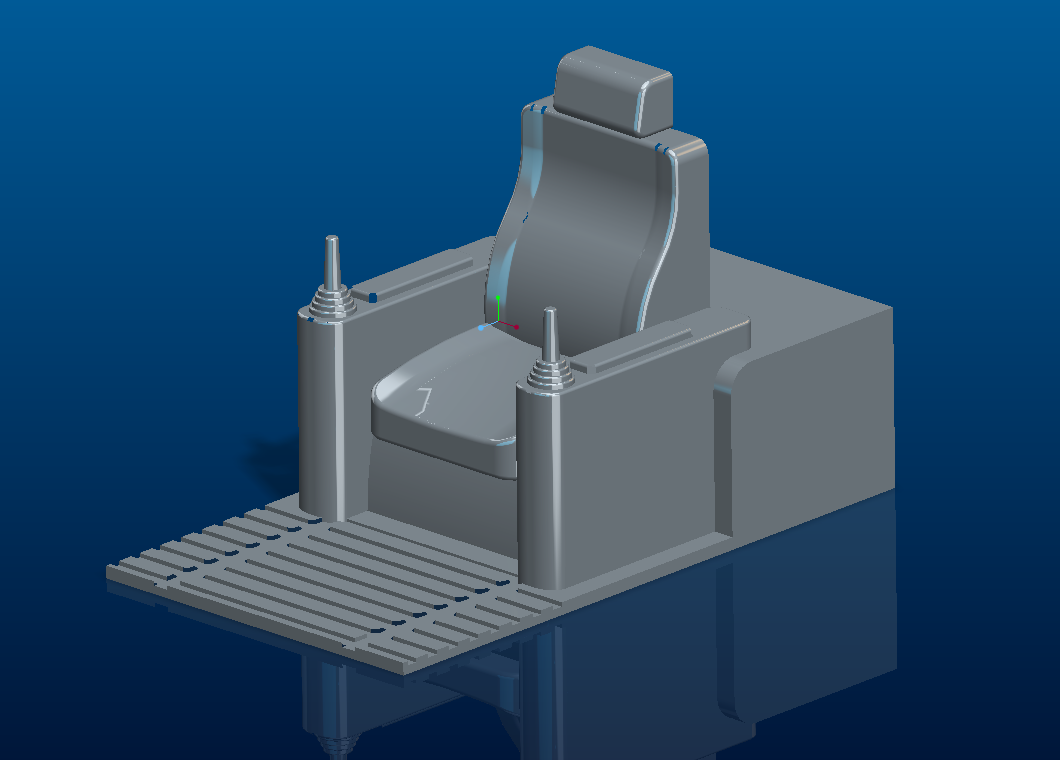 RC construction machine seat