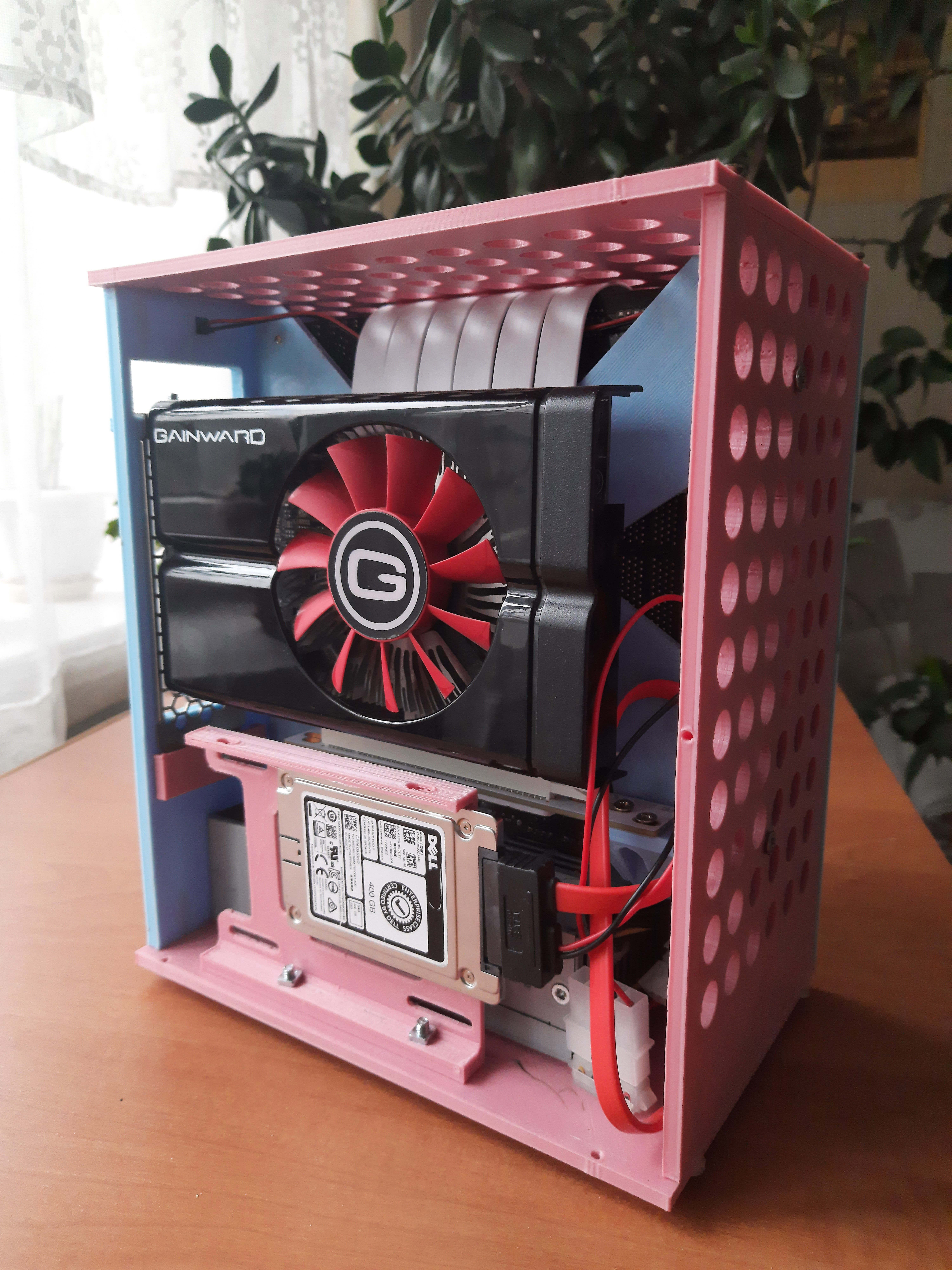 6L Mini ITX Flex PSU Sandwich PC Case